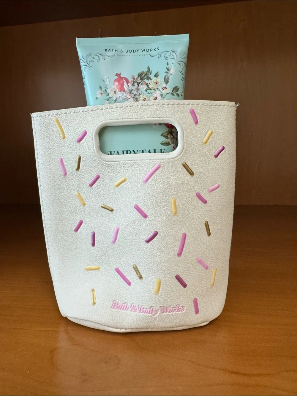 Bath & Body Works Gift Set Fairytale Hydrating Body Cream White Sprinkles Bag